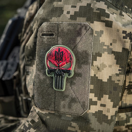 M-Tac нашивка Punisher Червоний GID. Фото 5