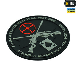M-Tac нашивка Ukrainian Snipers PVC Black