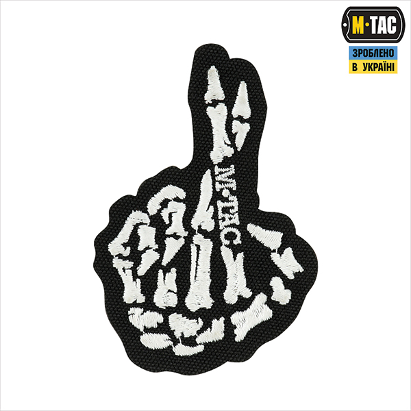 M-Tac нашивка Crossed Fingers (вишивка) Black