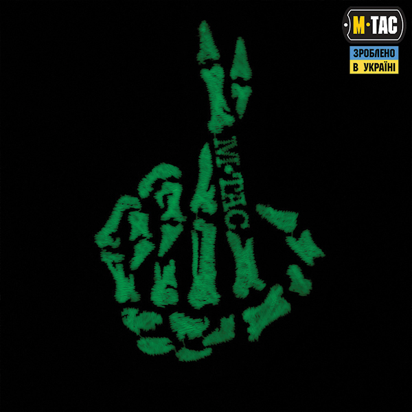 M-Tac нашивка Crossed Fingers (вишивка) Black. Фото 2