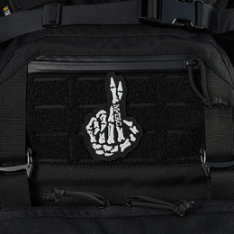 M-Tac нашивка Crossed Fingers (вишивка) Black. Фото 3