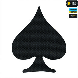 M-Tac нашивка Spades Laser Cut Black
