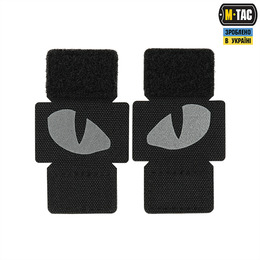 M-Tac нашивка Tiger Eyes Laser Cut (пара) Reflective Black