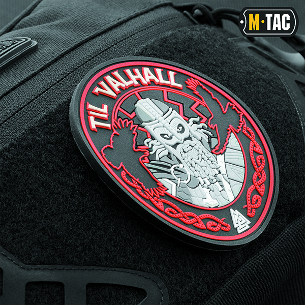 M-Tac нашивка Til Valhall PVC Red/Black. Фото 2