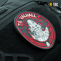 M-Tac нашивка Til Valhall PVC Red/Black