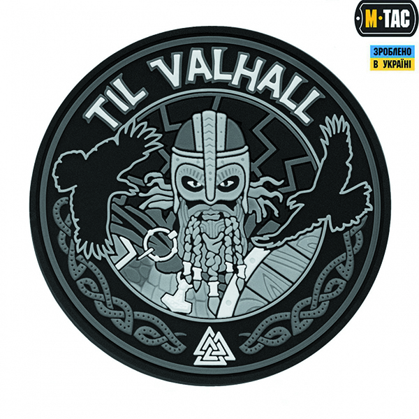 M-Tac нашивка Til Valhall PVC Grey/Black