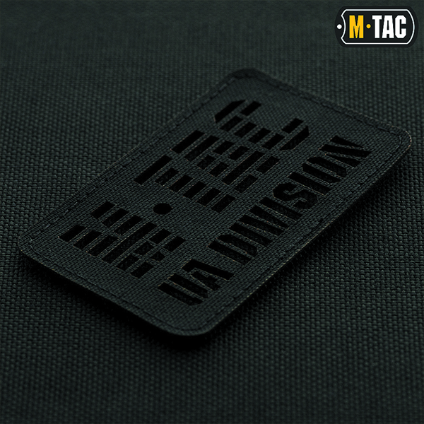 M-Tac нашивка UA Division скрізна Laser Cut Black. Фото 2