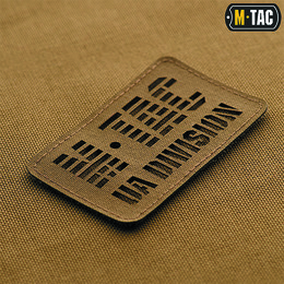 M-Tac нашивка UA Division скрізна Laser Cut Coyote