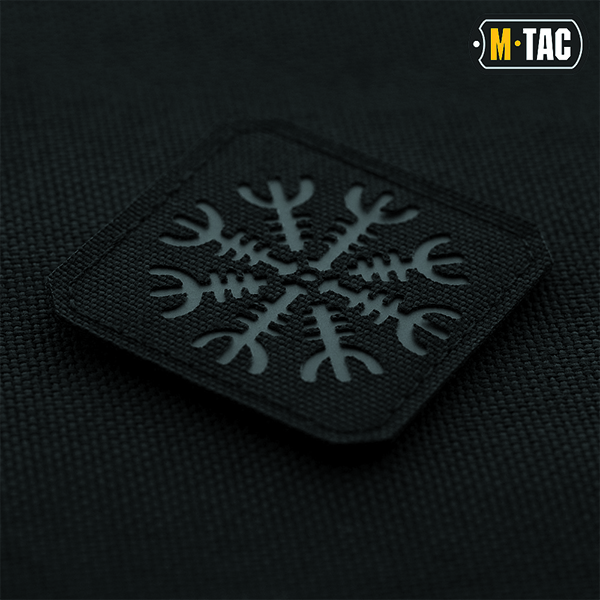 M-Tac нашивка шолом Жаху Laser Cut Black/Grey. Фото 2