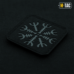 M-Tac нашивка шолом Жаху Laser Cut Black/Grey. Фото 2