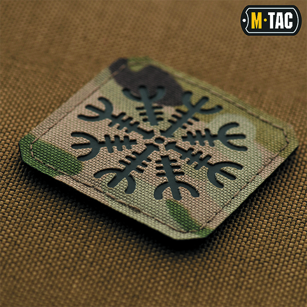 M-Tac нашивка шолом Жаху Laser Cut Multicam/Black. Фото 2