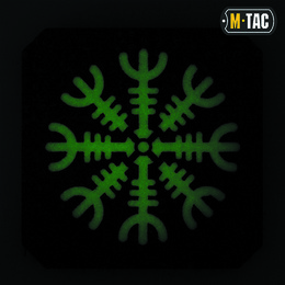 M-Tac нашивка шолом Жаху Laser Cut Black/GID