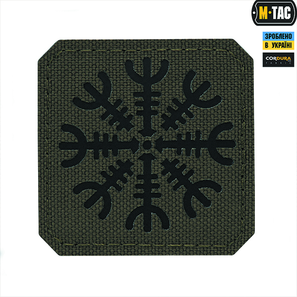 M-Tac нашивка шолом Жаху Laser Cut Ranger Green/Black