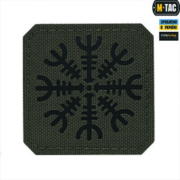M-Tac нашивка шолом Жаху Laser Cut Ranger Green/Black