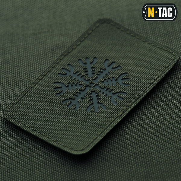 M-Tac нашивка шолом Жаху горизонтальна Laser Cut Ranger Green/Black. Фото 2