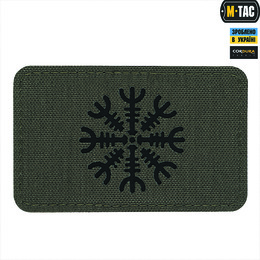M-Tac нашивка шолом Жаху горизонтальна Laser Cut Ranger Green/Black