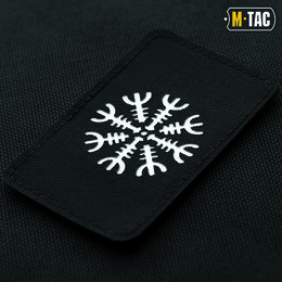 M-Tac нашивка шолом Жаху горизонтальна Laser Cut Black/GID