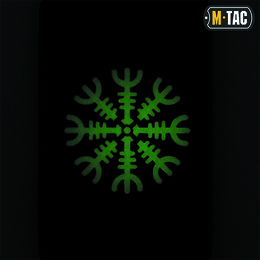 M-Tac нашивка шолом Жаху горизонтальна Laser Cut Black/GID. Фото 3