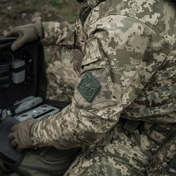 M-Tac нашивка Drones Zone PVC Olive. Фото 7