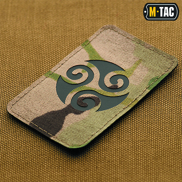M-Tac нашивка Трискеліон Laser Cut Multicam/Black. Фото 2
