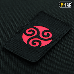 M-Tac нашивка Трискеліон Laser Cut Black/Red. Фото 2