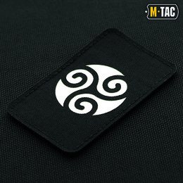 M-Tac нашивка Трискеліон Laser Cut Black/GID. Фото 2