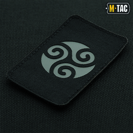 M-Tac нашивка Трискеліон Laser Cut Black/Grey. Фото 2