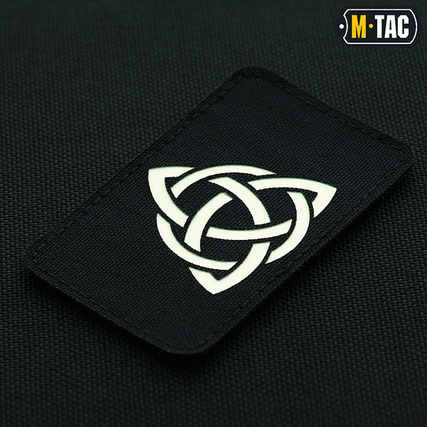 M-Tac нашивка Трикветр Laser Cut Black/GID. Фото 2