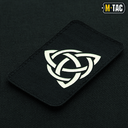 M-Tac нашивка Трикветр Laser Cut Black/GID. Фото 2