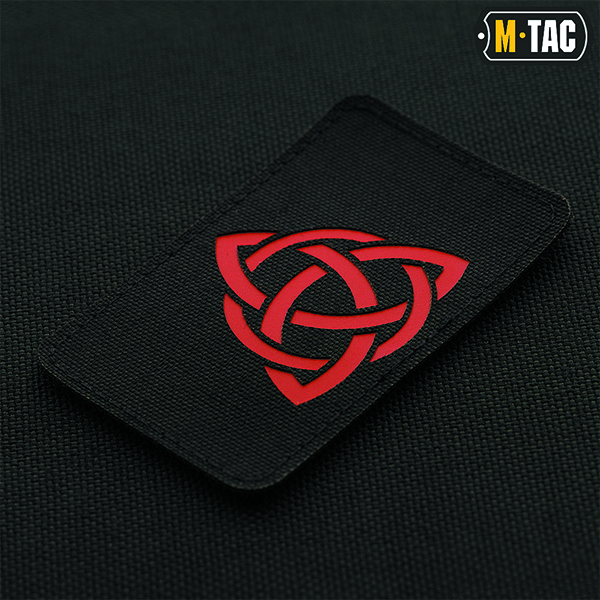 M-Tac нашивка Трикветр Laser Cut Black/Red. Фото 2