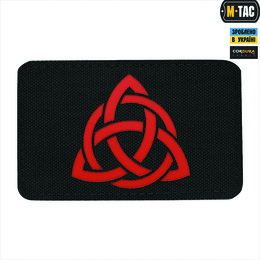 M-Tac нашивка Трикветр Laser Cut Black/Red