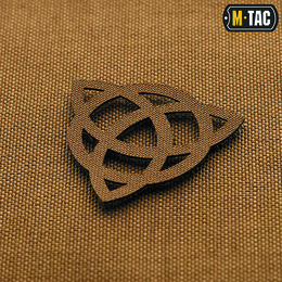 M-Tac нашивка Трикветр скрізна Laser Cut Coyote