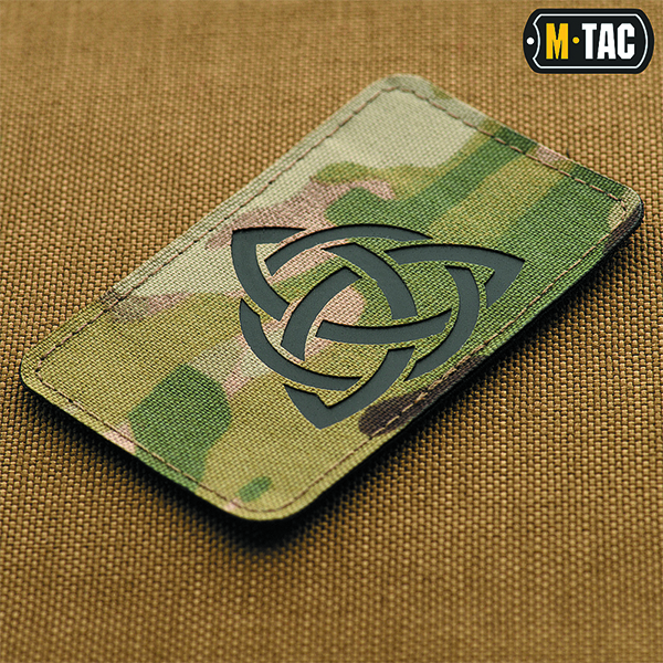 M-Tac нашивка Трикветр Laser Cut Multicam/Black. Фото 2