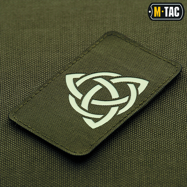 M-Tac нашивка Трикветр Laser Cut Ranger Green/GID. Фото 2