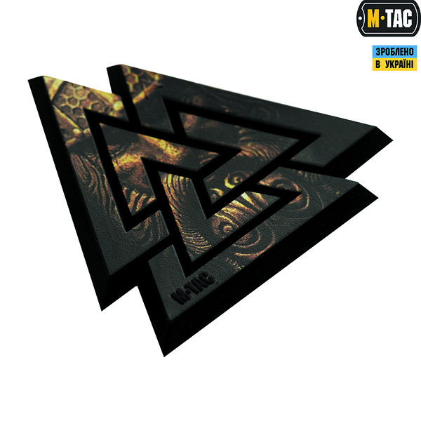 M-Tac нашивка Валькнут 3D PVC Black/Coyote. Фото 2