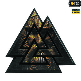 M-Tac нашивка Валькнут 3D PVC Black/Coyote