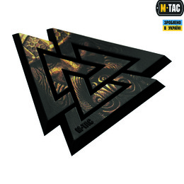 M-Tac нашивка Валькнут 3D PVC Black/Coyote