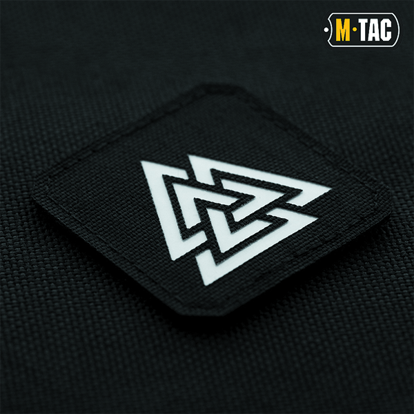 M-Tac нашивка Валькнут Laser Cut Black/GID. Фото 3