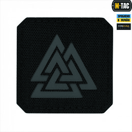 M-Tac нашивка Валькнут Laser Cut Black/Grey
