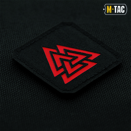 M-Tac нашивка Валькнут Laser Cut Black/Red