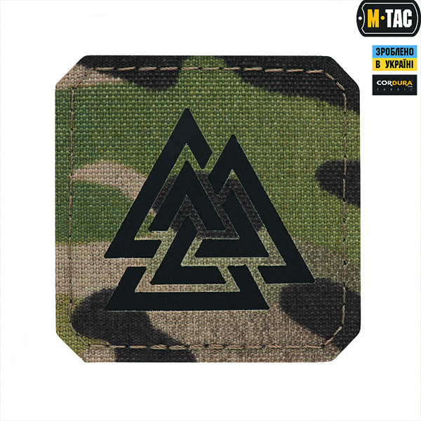 M-Tac нашивка Валькнут Laser Cut Multicam/Black