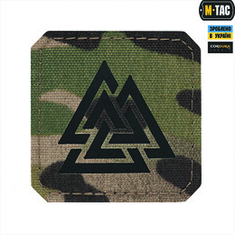 M-Tac нашивка Валькнут Laser Cut Multicam/Black