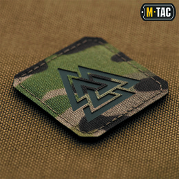 M-Tac нашивка Валькнут Laser Cut Multicam/Black. Фото 2