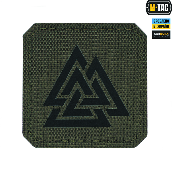 M-Tac нашивка Валькнут Laser Cut Ranger Green/Black