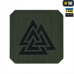 M-Tac нашивка Валькнут Laser Cut Ranger Green/Black