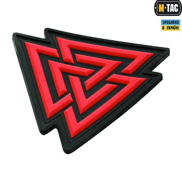 M-Tac нашивка Валькнут PVC Black/Red. Фото 2