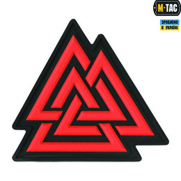 M-Tac нашивка Валькнут PVC Black/Red