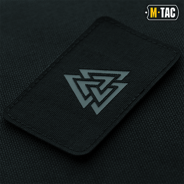 M-Tac нашивка Валькнут горизонтальна Laser Cut Black/Grey. Фото 2