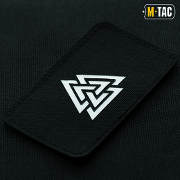 M-Tac нашивка Валькнут горизонтальна Laser Cut Black/GID