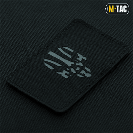 M-Tac нашивка Месник горизонтальна Laser Cut Black/Grey